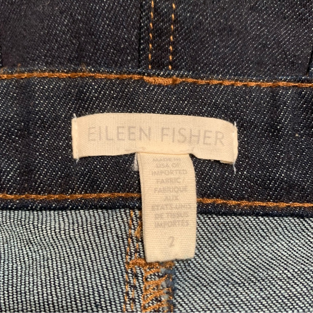 Eileen Fisher Skinny Jeans in Dark Denim Size 2 - Picture 8 of 13